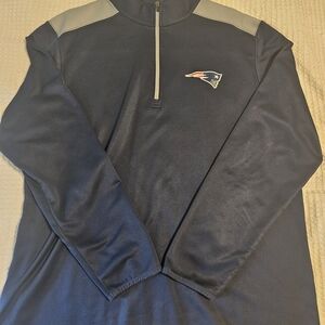 NFL Navy and Gray Quarter-Zip Sweatshirt